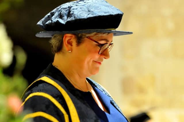 Chichester graduation ceremony at Chichester Cathedral. Pic Steve Robards SR24101902 SUS-191025-090614001