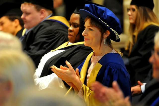 Chichester graduation ceremony at Chichester Cathedral. Pic Steve Robards SR24101902 SUS-191025-090402001