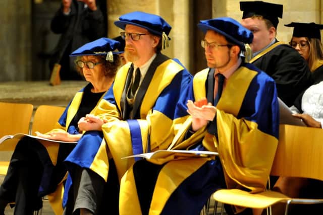 Chichester graduation ceremony at Chichester Cathedral. Pic Steve Robards SR24101902 SUS-191025-090413001