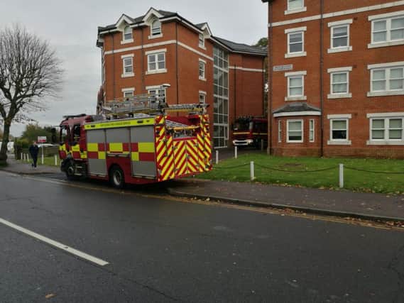 Two fire engines were called to the scene in Preston Court