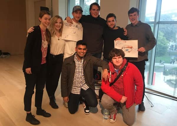 Eight Sussex University students won the Mojo Nation Student Design Challenge with their family fishing game.