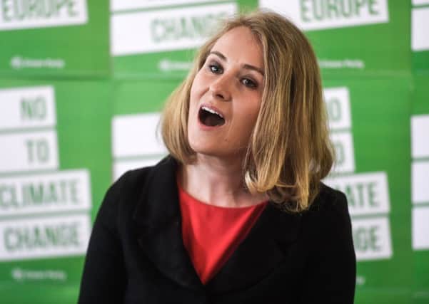Alex Phillips at the launch of the Green Party's European election campaign earlier this year (Photo by Peter Summers/Getty Images) SUS-191028-121635001