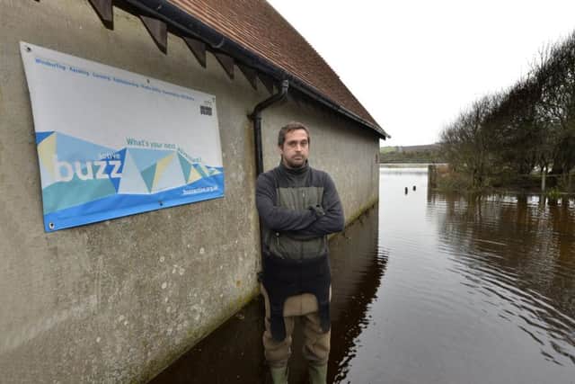 Buzz Active general manager Richard Wilson at their flooded premises at Exceat (Photo by Jon Rigby)
