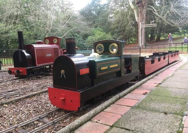 Hastings Miniature Railway in Alexandra Park SUS-190327-130156001