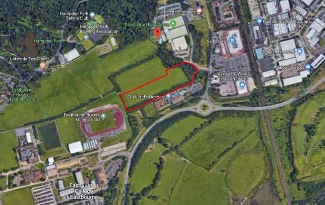 The site could be situated behind St Wilfrid's Hospice
