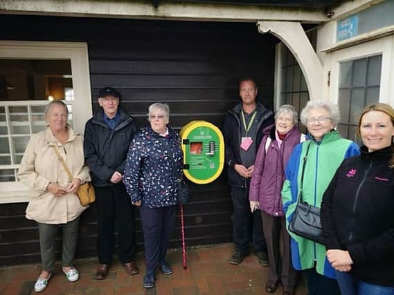 Gemma Mantell and Simeon Marsh, National Trust; Ian and Pat Hodgson, Janet Dearnley, Clare Pont, Pam Bott, Eastbourne National Trust Association