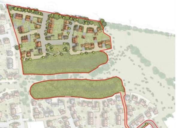 Site layout for the northern porton of the site