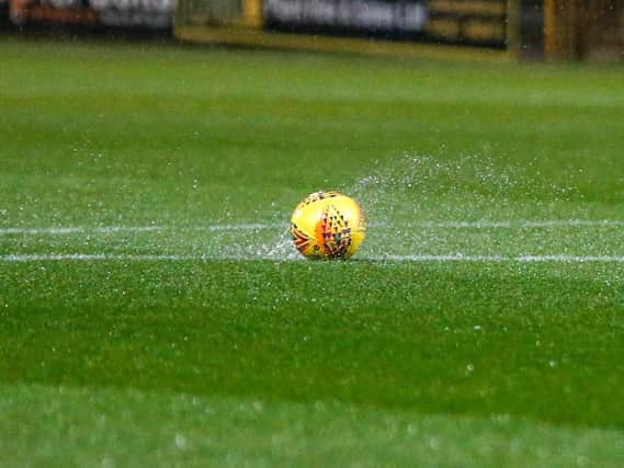 Waterlogged pitches were the order of the day