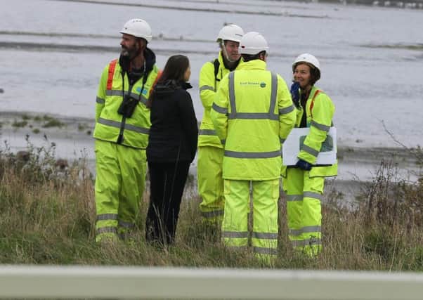 East Sussex Highways officers at Cuckmere Haven on Thursday (October 31). Picture: Eddie Mitchell