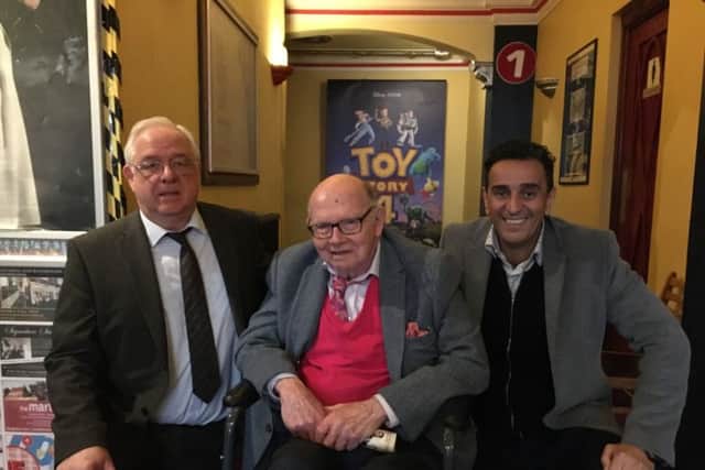 Steve Milsom, Roy Galloway and Salam Niwa at The Curzon in Eastbourne