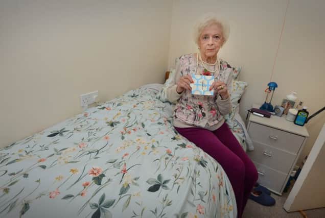 Joyce Joyce pictured in her bedroom at Beaufort Court in Silverhill