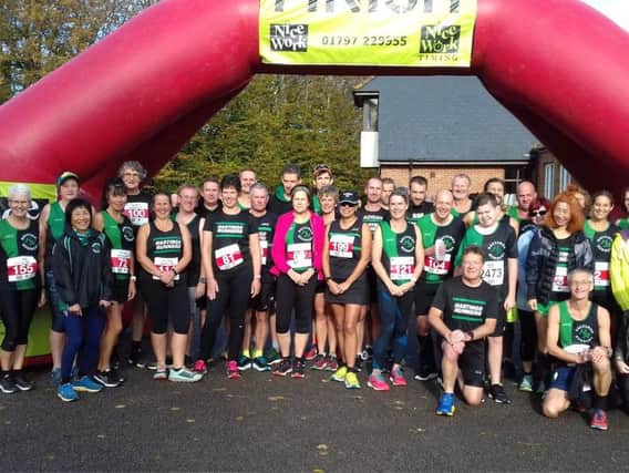 Hastings runners at the Beckley 10K. Picture contributed by the Hastings Runners