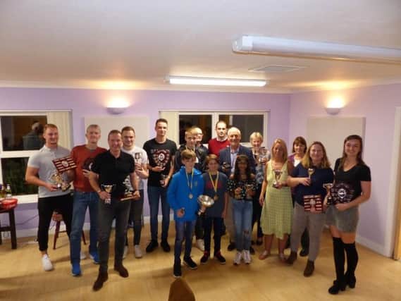 The presentation evening. Photo courtesy of Cooden Beach Sports and Social Club.