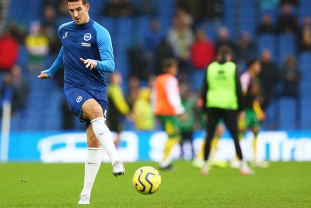 Brighton and Hove Albion defender Lewis Dunk has been impressive this season but has not been able to force his way into Gareth Southgate's England squad