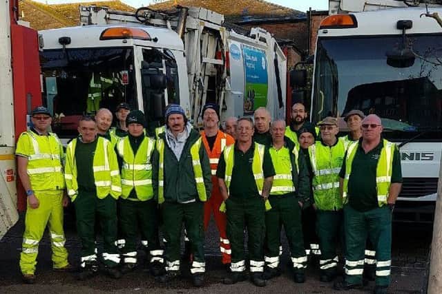 Lewes waste crews worked through the night to clear the town up. Picture: Lewes District Council