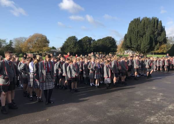 Remembrance service at Westbourne House school