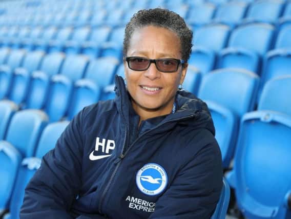 Brighton Women manager Hope Powell targets victory against Birmingham at the Amex on Sunday (Picture: Paul Hazlewood @BHAFC)