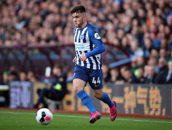 Brighton and Hove Albion striker Aaron Connolly sustained a groin injury against Manchester United and is ruled out for the Republic of Ireland