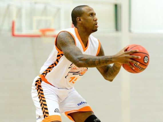 Alex Owumi scored 31 in the overtime victory. Picture courtesy of Worthing Thunder.