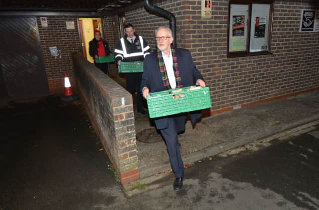 Jeremy Corbyn visits Surviving the Streets in Hastings