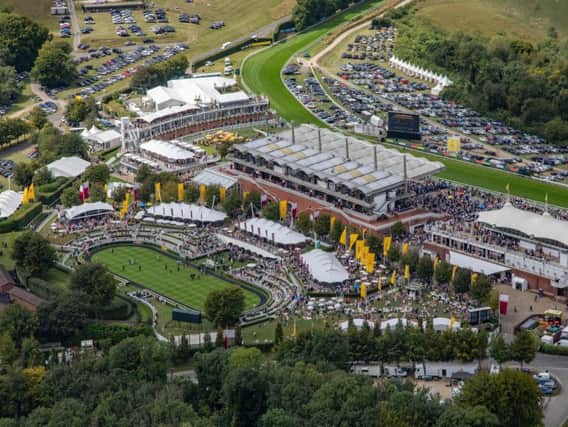A stunning view of Goodwood racecourse, where the action resumes on May 2