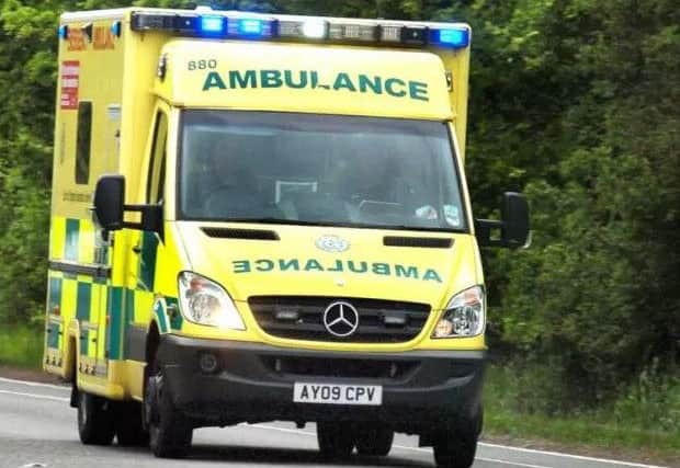 Two people were taken to hospital following the collision