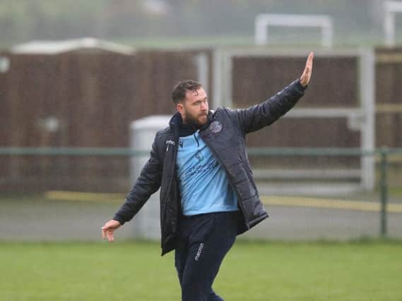 Hastings United manager Chris Agutter. Photo by Scott White
