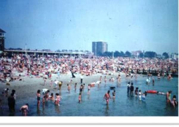 Littlehampton's beach packed with visitors during a bright summer's day. It's one of the first photos to be included in a new exhibition set to open at the Littlehampton Museum, in July.