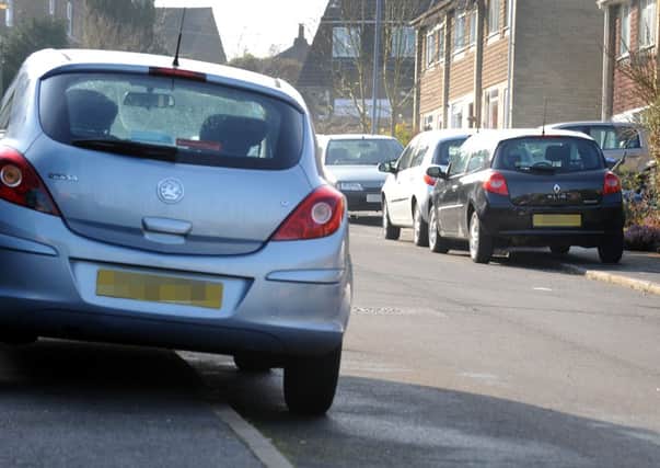 Parking across curbs in St Edmund's Road, Haywards Heath