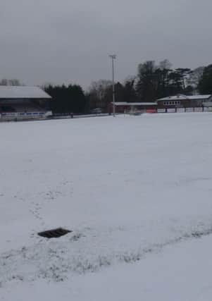 Hastings United's game away to Kingstonian tonight has been postponed with many of the area's roads gridlocked following today's snowfall