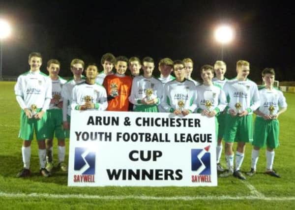 Bognor Regis Town under-15s after their cup final win