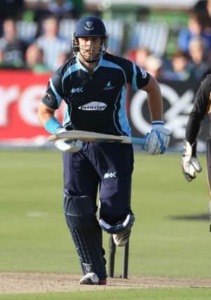 Kirk Wernars in action for the Sharks against Warwickshire Bears at The PROBIZ County Ground,
