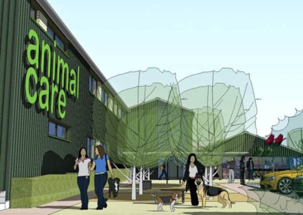 An artists impression of the new facility at the Brinsbury Campus