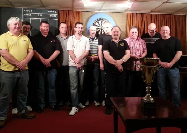 The Hastings darts team which finished runners-up in the Sussex County Darts Super League