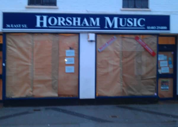East Street's Horsham Music closes down.