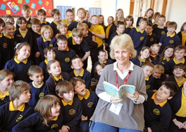 JPCT 140313 Author Sally Grindling at Upper Beeding Primary School for Book Week. Photo by Derek Martin