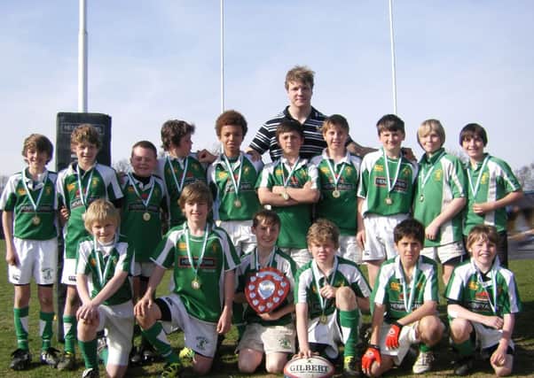 Joe Launchbury helped give out the medals at the 2012 Minis Festival