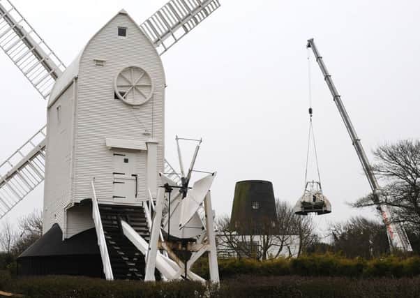 The cap is removed from Jack windmill. Pic Steve Robards
