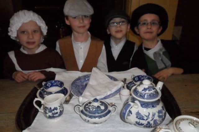 Northchapel school children getting a life of Victorian life