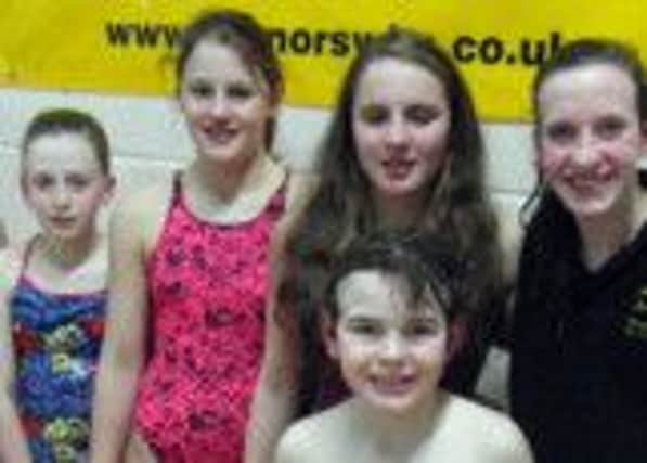 Some of the Bognor swimmers who made waves at Crawley