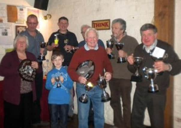 Apuldram anglers with their trophies