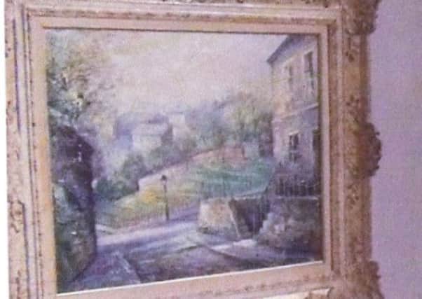 One of the paintings stolen during the raid on a home in Angmering, in February.