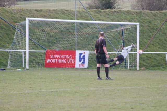 james mckemey saves a penalty in Div 3 cup final 2013
