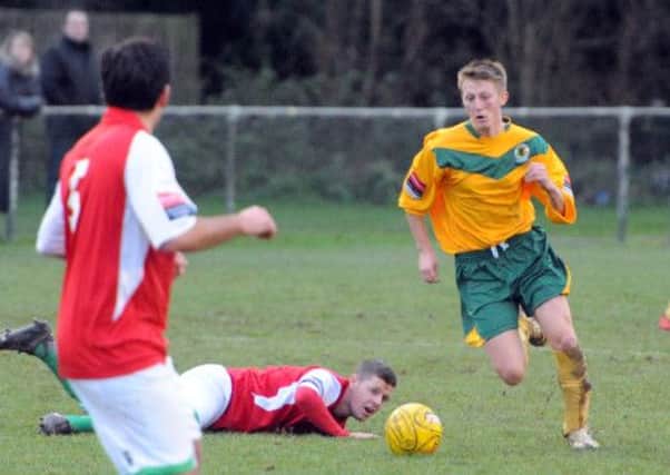 Adam Hutchings in action this season