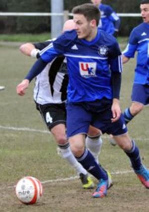 Matt Darby scored Sidley United's third goal in the 4-1 victory over Hassocks
