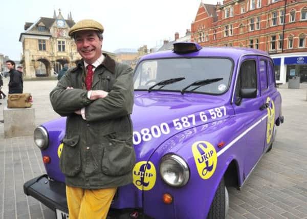 UKIP leader Nigel Farage on his Common Sense tour of the UK is visiting the Horsham district on April 22 - by David Lowndes