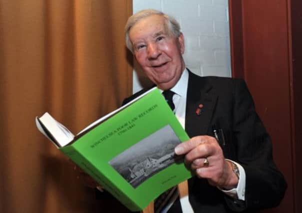 13/4/13- Malcolm Pratt at the launch of his new book entitled 'Winchelsea Poor Law Records 1790 to 1841', Winchelsea.