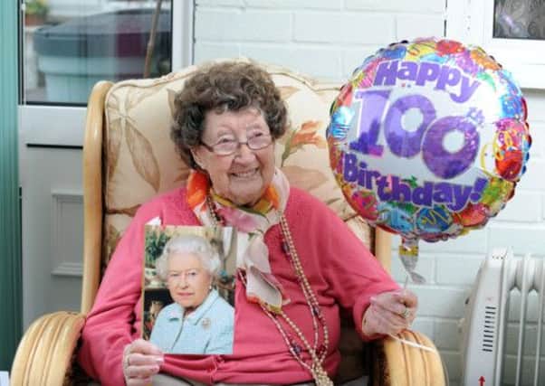 Queenie Nunns celebrating her 100th birthday over the weekend                L16123H13