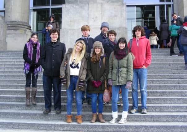 Collyers students and teachers in Berlin. Picture submitted