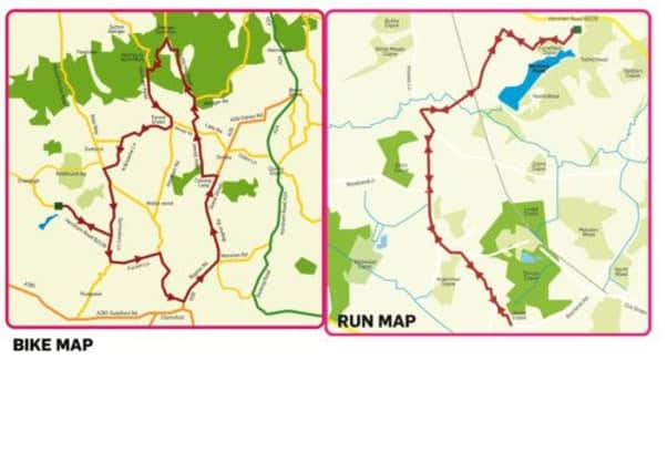 Vachery Triathlon route maps
